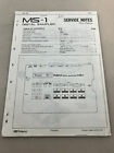 Roland MS-1 Original Service Manual Free Shipping