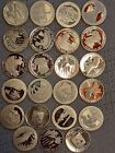 Lot Of 18 Silver State Quarters 90% Silver Various States And Years