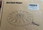 Winter Bird Bath Heater - 60W Deicer with Thermostat Control (Black)