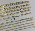 1.5MM- 11MM 14K SOLID YELLOW GOLD CUBAN LINK WOMEN/ MEN'S NECKLACE CHAIN 16