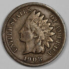 1908-s Indian Head Cent.  Fine.  197253