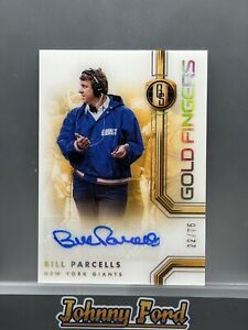 New Listing2022 Panini Gold Standard Bill Parcells Gold Fingers Auto Autograph 22/75