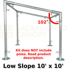 Slope, Lean-To Canopy Fittings Kits, DIY Greenhouse, RV & Boat Carport