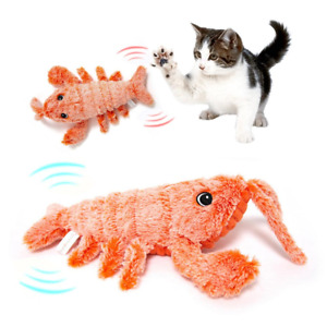 Lobster Dog Cat Toys Flopping Pet Interactive Toys USB Charging Floppy Shrimp