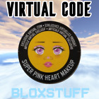 Super Pink Heart Makeup Face ROBLOX - Virtual Toy Code Sent in Inbox Celebrity