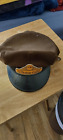 Vintage Yellow Taxi Cab Hat  with buttons 1940s -1950s 6 3/4