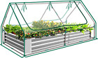 6X3X1Ft Galvanized Raised Garden Bed with Waterproof Cover Small Mini Portable A