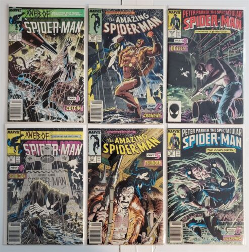Spider-Man: Kraven's Last Hunt #1-6 Full Run Web Of 31 34 Amazing 293 294
