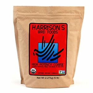 Harrisons Bird Food High Potency Coarse Parrot Organic Pellets  5lb Bag