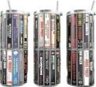 Classic Rock 80's 90's Cassette Tape Design  20 oz Skinny Tumblers