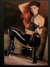 Photo Hot Sexy Beautiful Woman Tight Latex Pants Long Legs 4x6 Picture