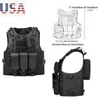 Tactical Airsoft Vest Military Molle Quick Release Combat Assault Plate Carrier