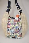 Sakroots Roma Recycled City Straw Floral Womens Handbag Style 108055 Purse NEW