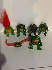 Teenage Mutant Ninja Turtles Vintage 90s Playmates Toys lot of 5 figures & Watch