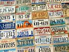 Starter pack of 10 License Plates From 10 Different States in Craft Condition