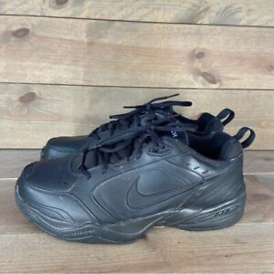Nike air monarch IV Mens size 13 wide EEEE shoes black leather walking sneakers