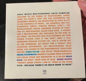 Sony PROMO Multichannel SACD Sampler CD (James Taylor/Miles Davis/Roger Waters)*