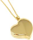 Heart Pill Necklace - Polished Heart Locket with Magnetic Closure - 26