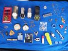 junk drawer lot Watches, Knife, Jewelry, Leatherman, And More.