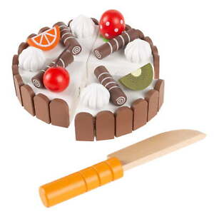Birthday Cake-Kids Wooden Magnetic Toy Dessert Play Set