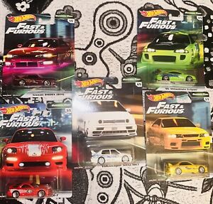 Hot Wheels Premium Fast And Furious Original Fast Complete Set Of 5 Cars