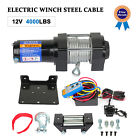 Electric Winch 4000LBS Towing Truck 4.8mm*15m Steel Rope Off Road New