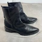 CoSTUME NATIONAL HOMME Boots Men US 9.5 Black Leather Designer Made in Italy