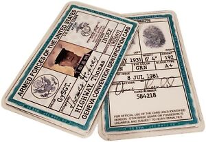 Gunny Highway Clint Eastwood USMC Marine US Military Army ID Card Prop Badge Tag