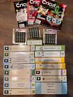 Gently used cricut expression cartridges lot and miscellaneous items.