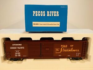 Vtg 1990s NIB Pecos River O Scale SB-0203 Union Pacific D/D Box Car w/ End Doors