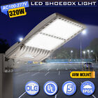 320W LED Shoebox Light 48000LM Parking Lot Street Area Pole Fixture Dusk to Dawn
