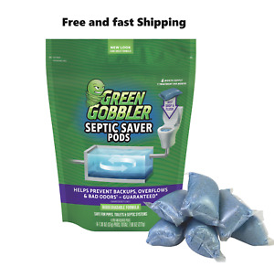 Green Gobbler Septic Saver Septic Treatment Pacs - 6 Month Supply - 6 Pre-Measur