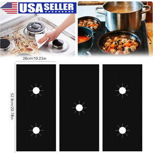 Gas stove gasket 5hole gas stove Burner Cover Protector Reusable Non-Stick Liner
