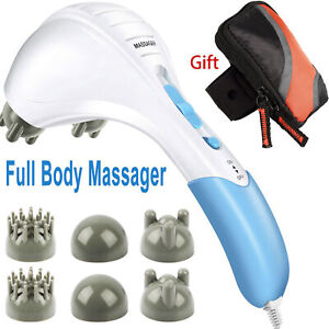 Handheld Full Body Percussion Electric Massager Vibrating Body Relax w/ Mini Bag