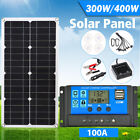 300/400 Watts Solar Panel Kit 100A 12V Battery Charger w Controller Caravan Boat