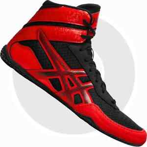 Asics Matcontrol 3, Mens Wrestling Boxing Shoes - Red/Black - 1081A053.002 - New