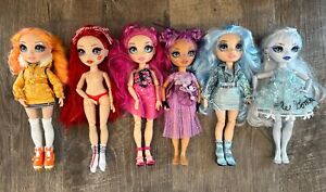 Rainbow High Doll Lot Of 6 Dolls Poppy, Ruby, Stella,Lila,Gabriella,Eliza