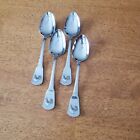 Cuisinart Elite Flatware  Stainless French Rooster Soup Spoons Lot Set of 4