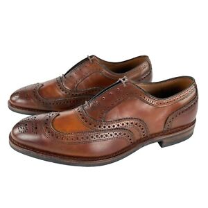 NEW Allen Edmonds McAllister Brogue Dress Shoes Brown Dainite Men's Size 12.5 E