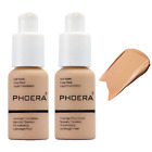 New Listing2 Pack PHOERA Foundation 104 Buff Beige Makeup,Full Coverage Foundation for Wome