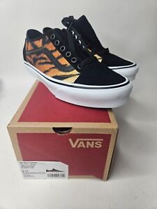 Womens Vans Old Skool Tapered Low Tiger Print New Womens Sizes 6.5-9