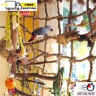 Large Bird Hemp Rope Climbing Ladder Toy For Pet Parrot Chew Play With Hook