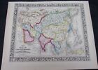 Map of Asia A. Mitchell 1860 Bright Hand Coloring Ex. Cond. CHINA INDIA RUSSIA