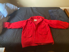 Vintage Woolrich Mackinaw Jacket Coat Cruiser Hunting Button Up Red