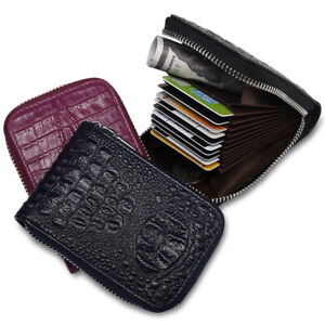 Women's RFID-Blocking Multi-cards Wallet Leather Small Clutch Card Holder Purse