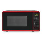 0.7 Cu ft Compact Microwave Oven Countertop Small 700W Cooking Red Microwave US