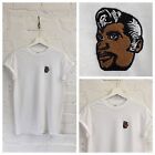 Actual Fact Kool Keith Black Elvis Embroidered Hip Hop White Tee T-Shirt