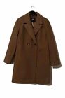 NWT DKNY Ladies Fashion Faux Wool Coat Black Plaid Neutrals Fully Lined Size S