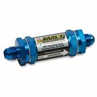 Earls 230204ERL Aluminum In-Line Fuel Filter Size: -4AN Male to -4AN Male