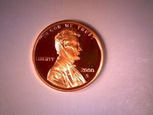 2000 S PROOF LINCOLN MEMORIAL CENT PENNY
